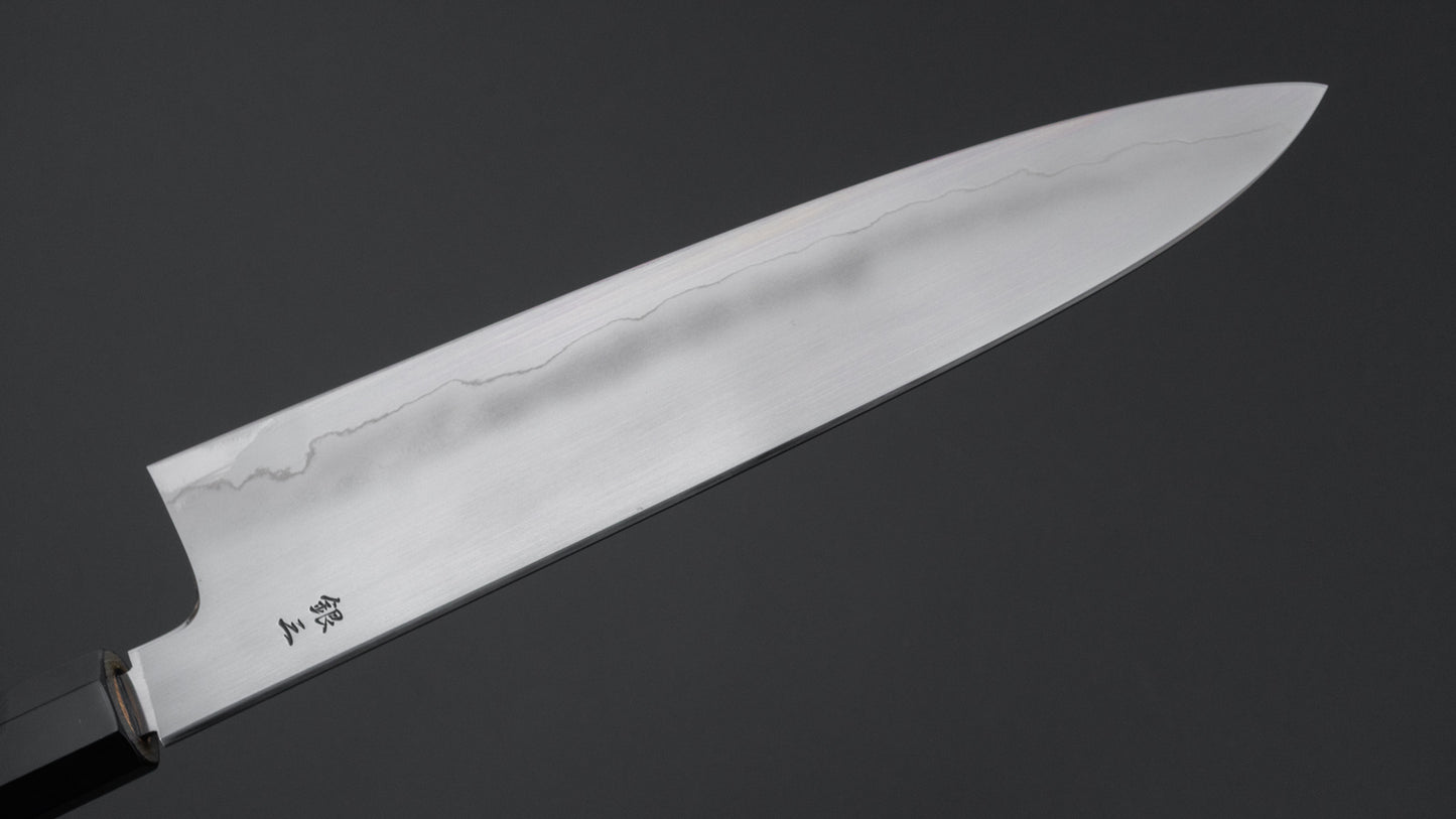 Tetsujin Silver #3 Ukiba Gyuto 240mm Yakusugi Cedar Handle