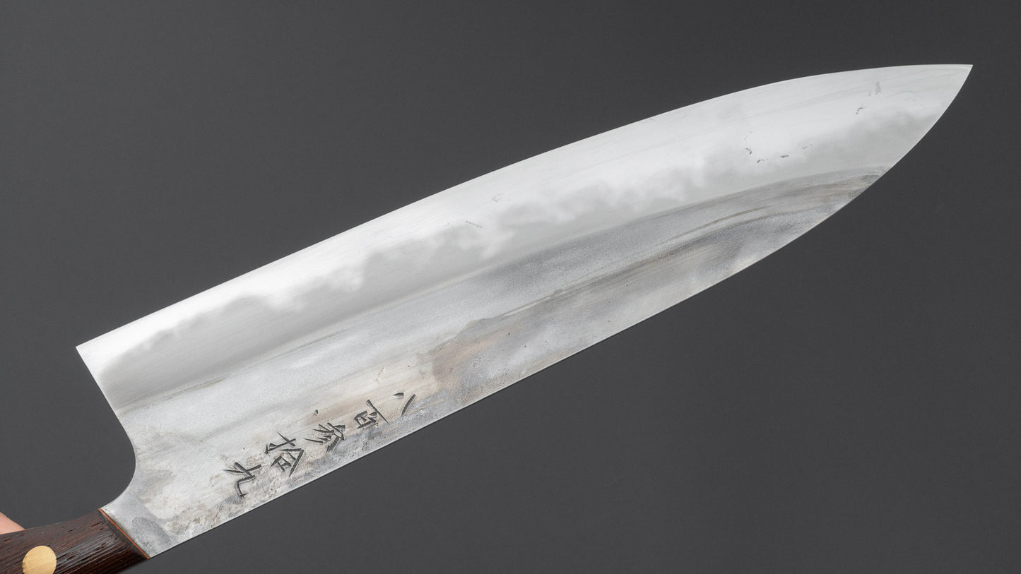 かじや次郎 鎚目 洋式 牛刀 240mm 鉄刀木柄 (#839)
