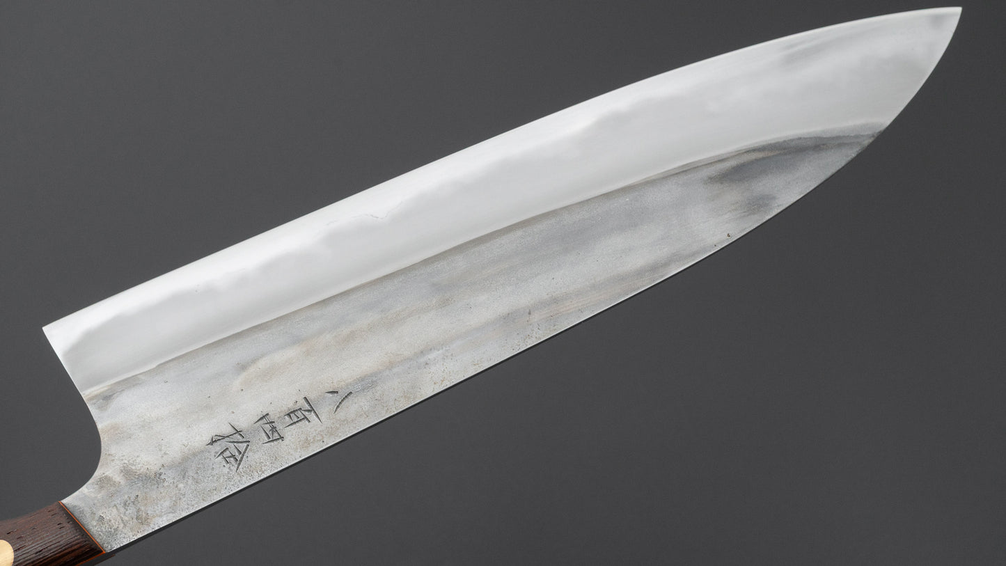 かじや次郎 鎚目 洋式 牛刀 240mm 鉄刀木柄 (#840)