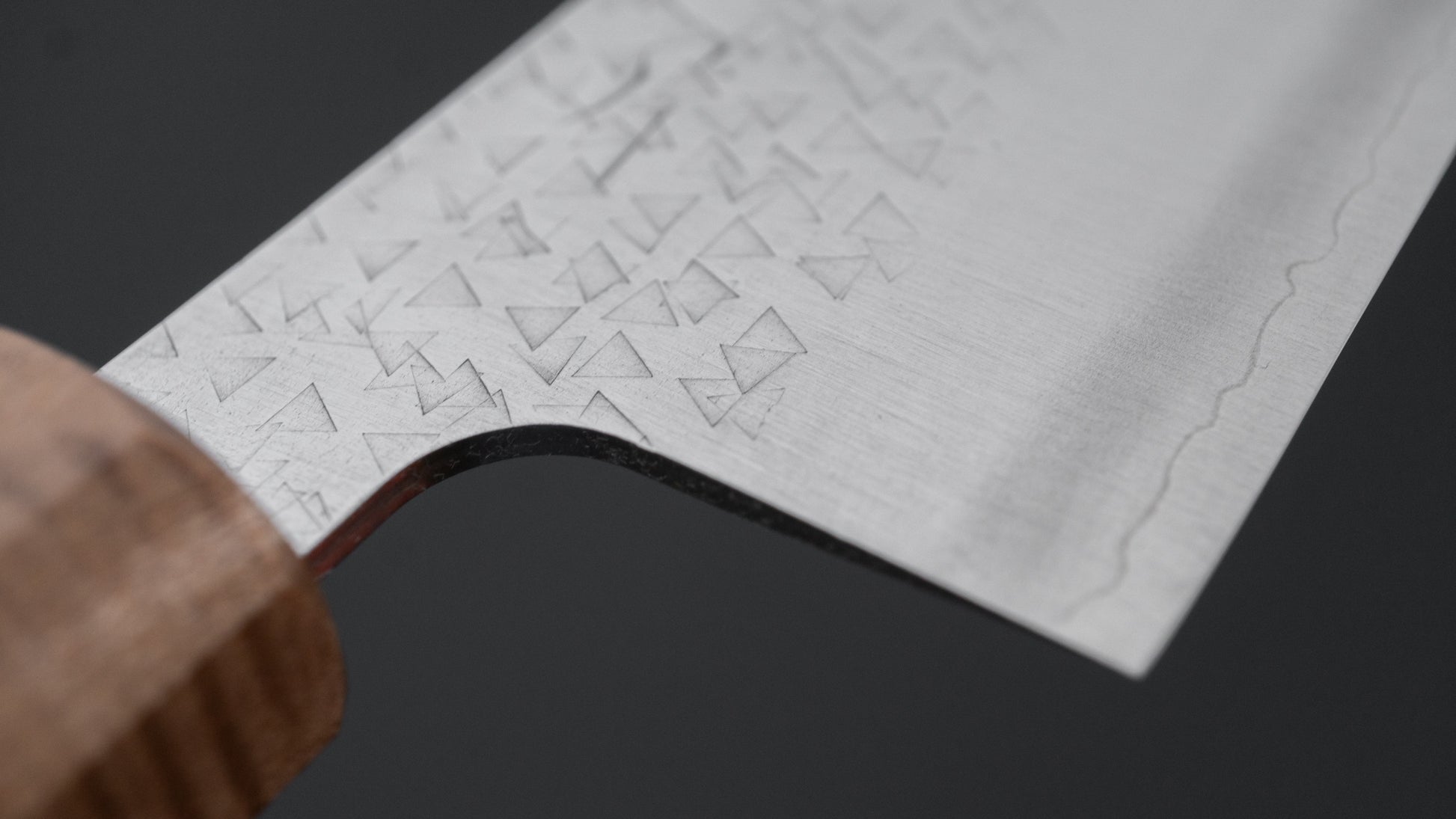 Hitohira Echizen SG2 Tsuchime Santoku 170mm Tagayasan Handle