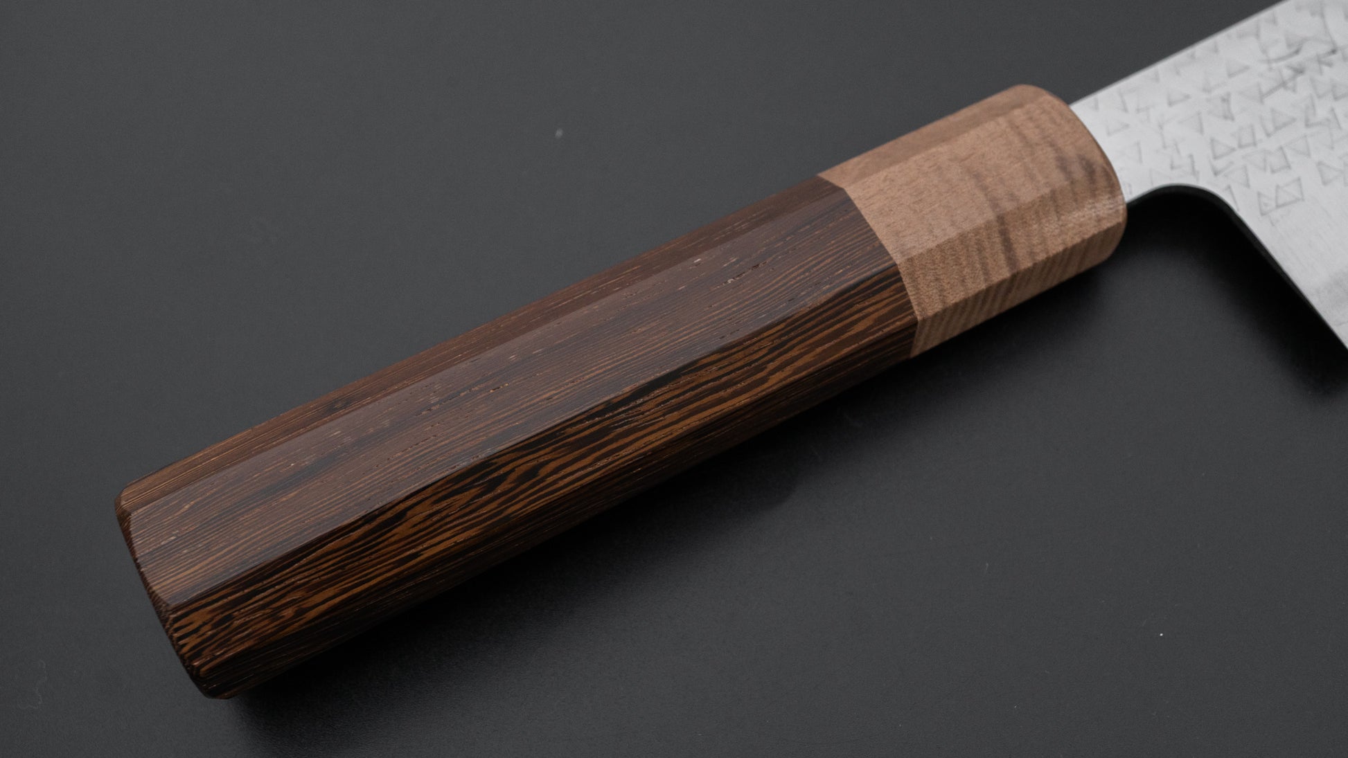 Hitohira Echizen SG2 Tsuchime Santoku 170mm Tagayasan Handle