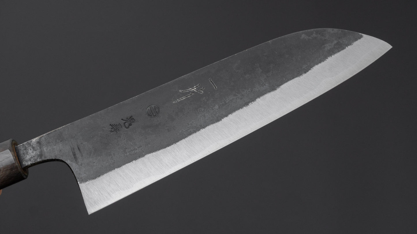 Hitohira Onihiro Blue #1 Santoku 165mm Ho Wood Handle (D-Shape)