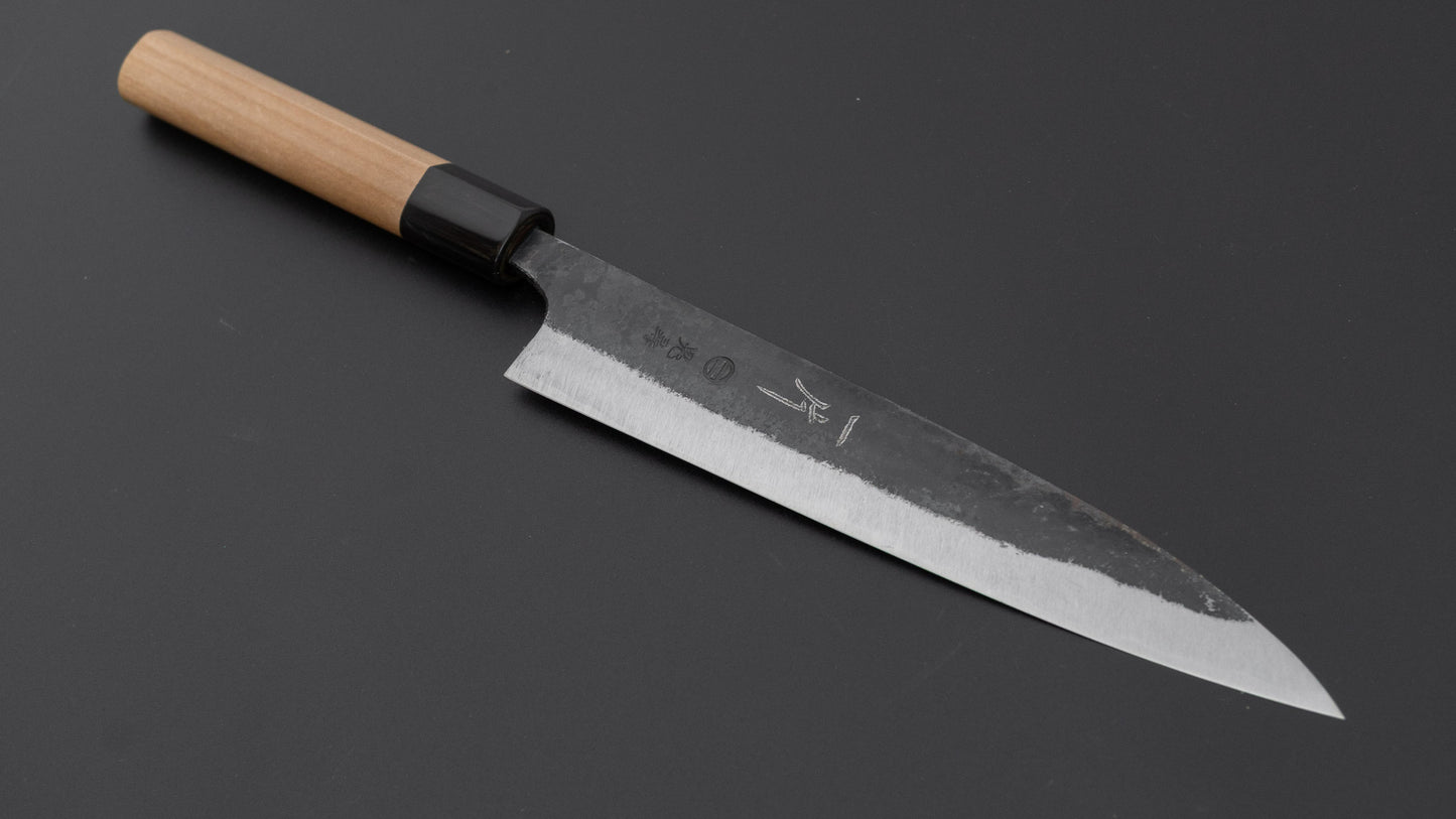 Hitohira Onihiro Blue #1 Petty 180mm Ho Wood Handle (D-Shape)