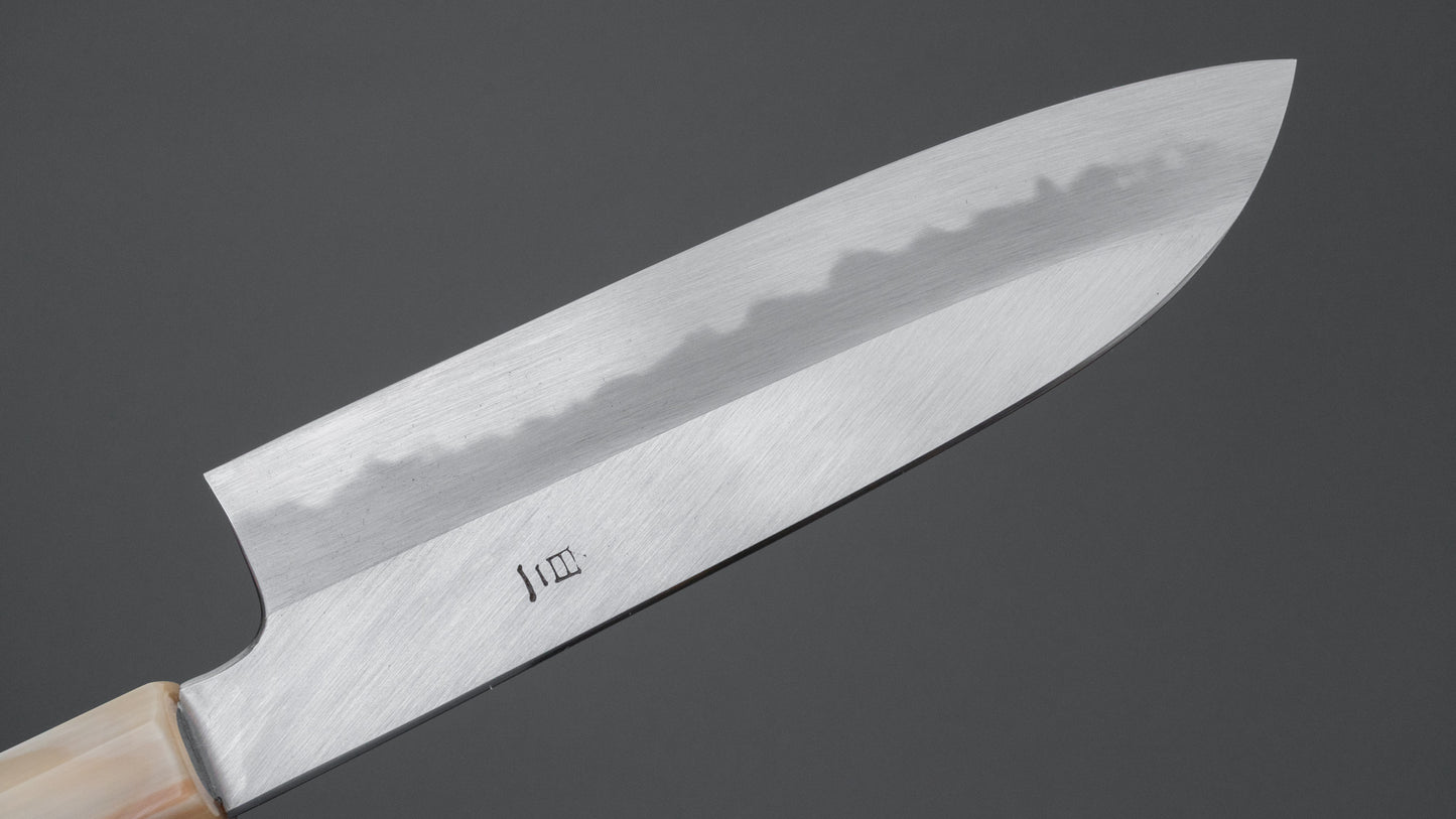 Hitohira Tanaka Ren White #2 Santoku 180mm Ebony Handle