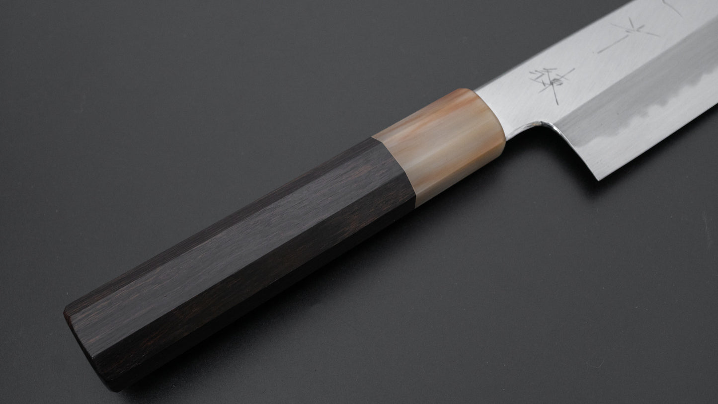 Hitohira Tanaka Ren White #2 Santoku 180mm Ebony Handle