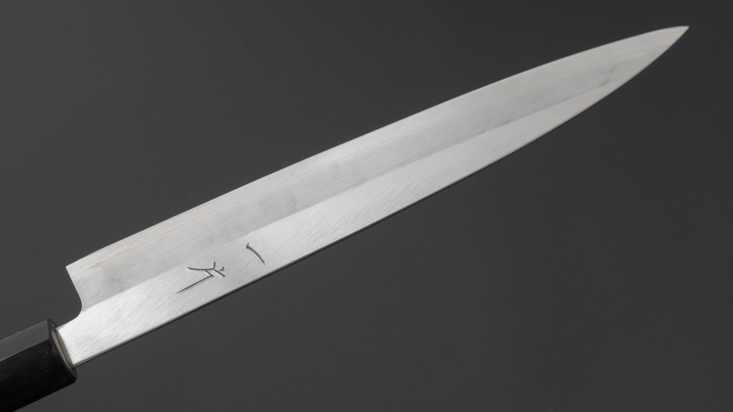 Hitohira Silver #3 Left-Handed Yanagiba 240mm Ho Wood Handle (D-Shape)