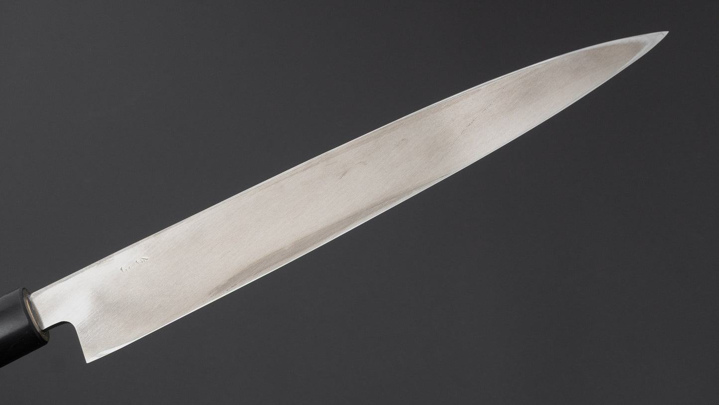 Hitohira Silver #3 Left-Handed Yanagiba 240mm Ho Wood Handle (D-Shape)