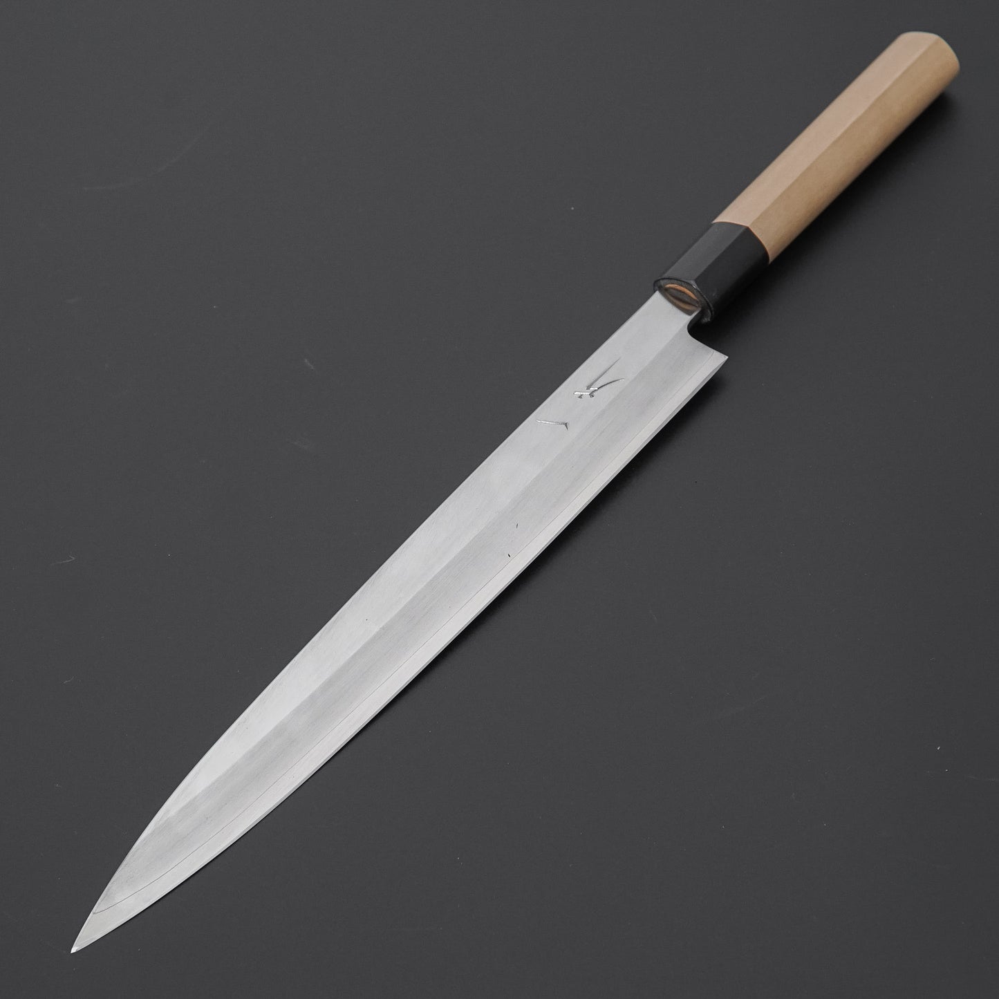 Hitohira Silver #3 Left-Handed Yanagiba 270mm Ho Wood Handle (D-Shape)