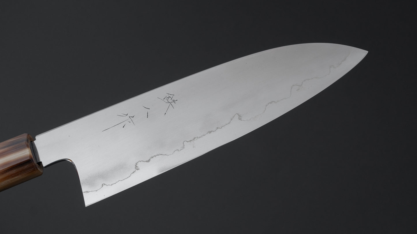 Tetsujin Silver #3 Ukiba Santoku 180mm Taihei Makassar Ebony Handle
