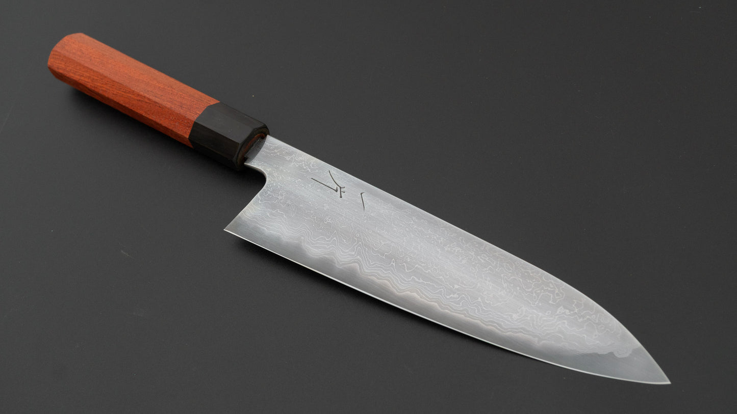 Hitohira Nigara B2 Damascus Gyuto 210mm Quince Handle