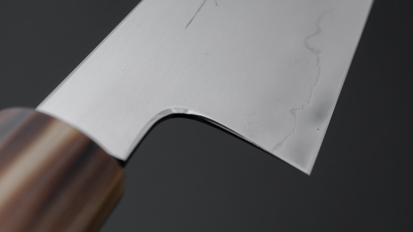 Tetsujin Silver #3 Ukiba Santoku 180mm Taihei Makassar Ebony Handle