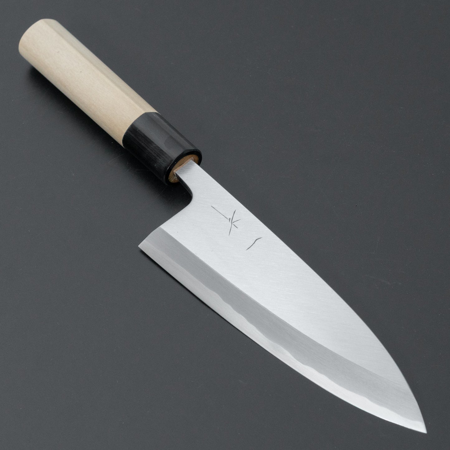 Hitohira Togashi White #2 Deba 150mm Ho Wood Handle (D-Shape/ Saya)