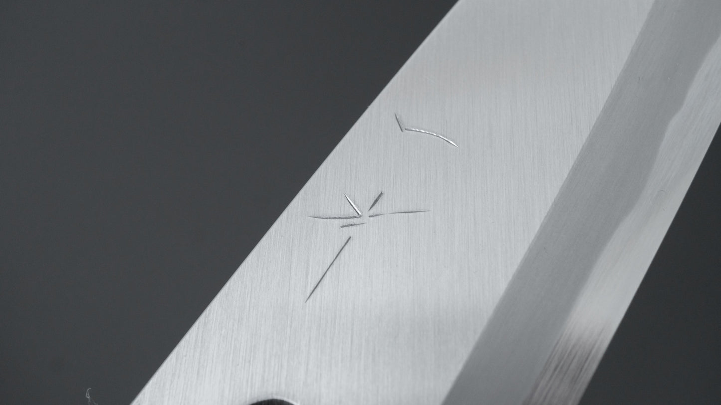 Hitohira Togashi White #2 Deba 120mm Ho Wood Handle (D-Shape/ Saya)