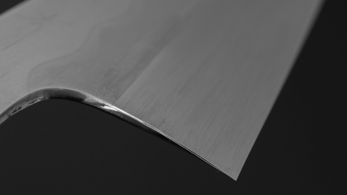 Hitohira Togashi White #1 Notaremon Mizu Honyaki Gyuto 240mm Ziricote Handle (#178/ Saya)