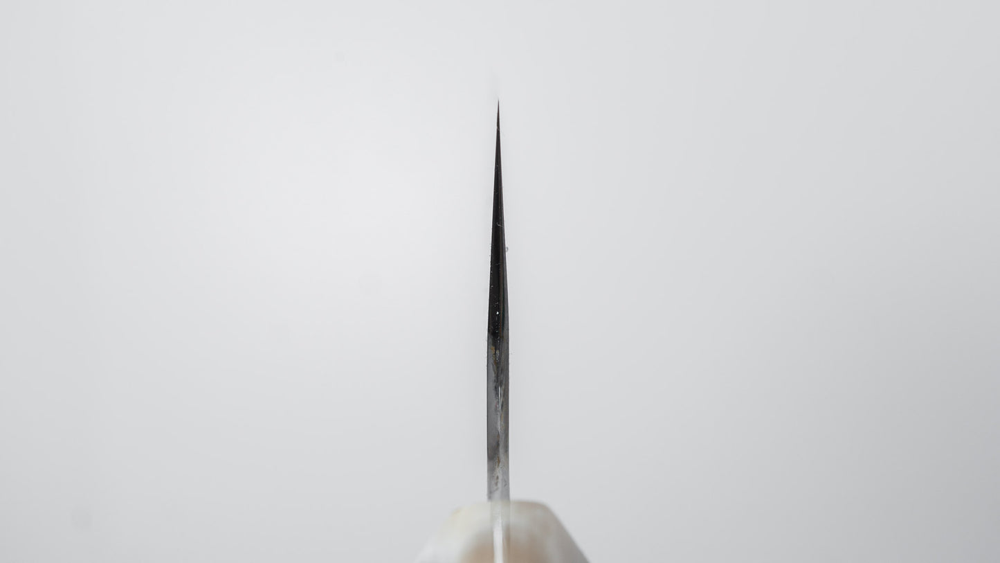 Hitohira Togashi White #1 Notaremon Mizu Honyaki Gyuto 240mm Ziricote Handle (#178/ Saya)