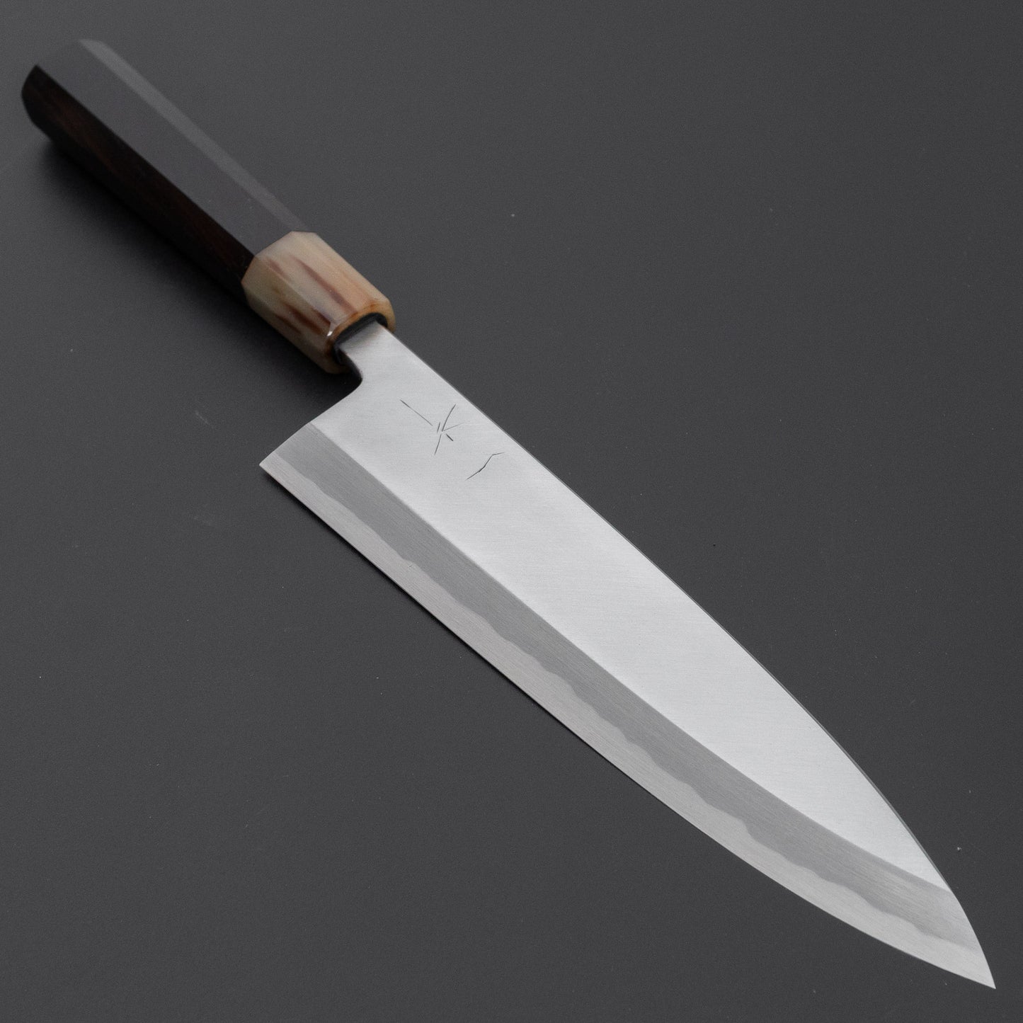 Hitohira Tanaka Manzo White #2 Mioroshi Deba 210mm Ebony Handle (Saya)