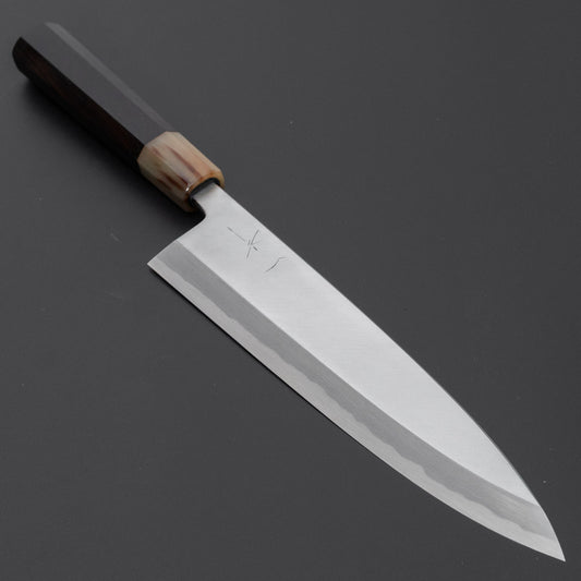 Hitohira Tanaka Manzo White #2 Mioroshi Deba 210mm Ebony Handle (Saya)