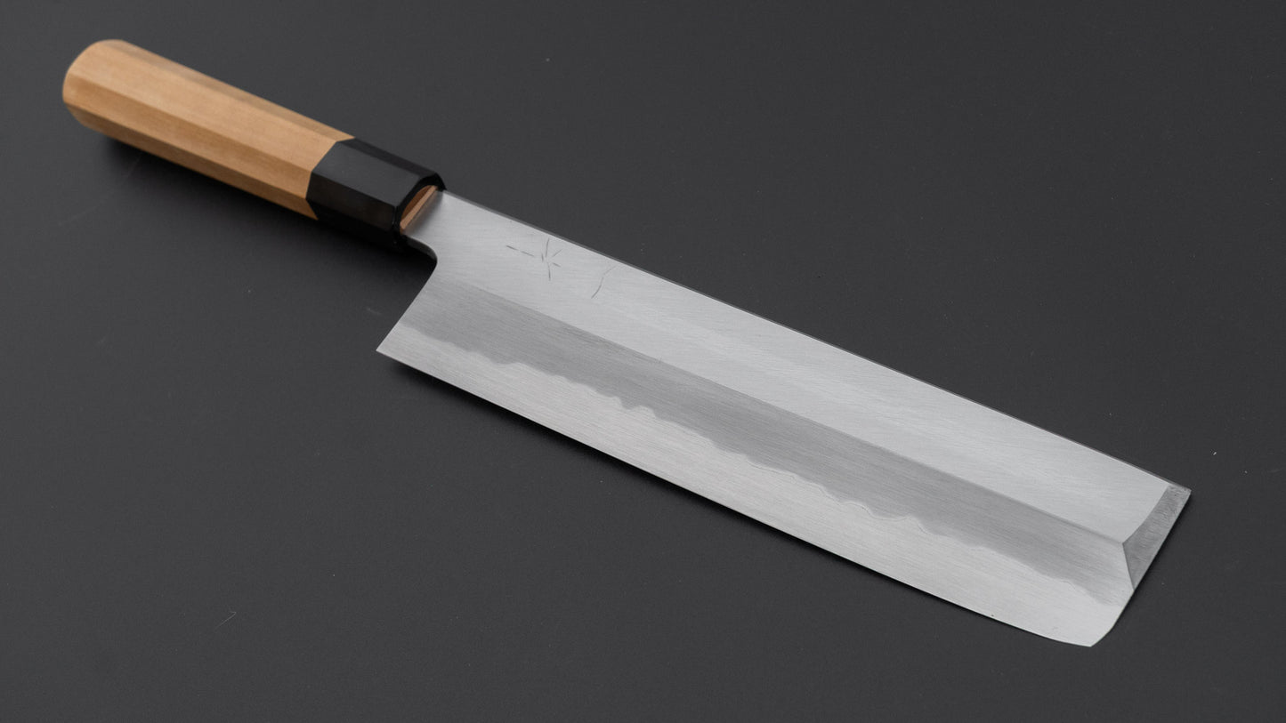 Hitohira Tanaka Mosuke Blue #1 Usuba 225mm Ho Wood Handle (Saya)