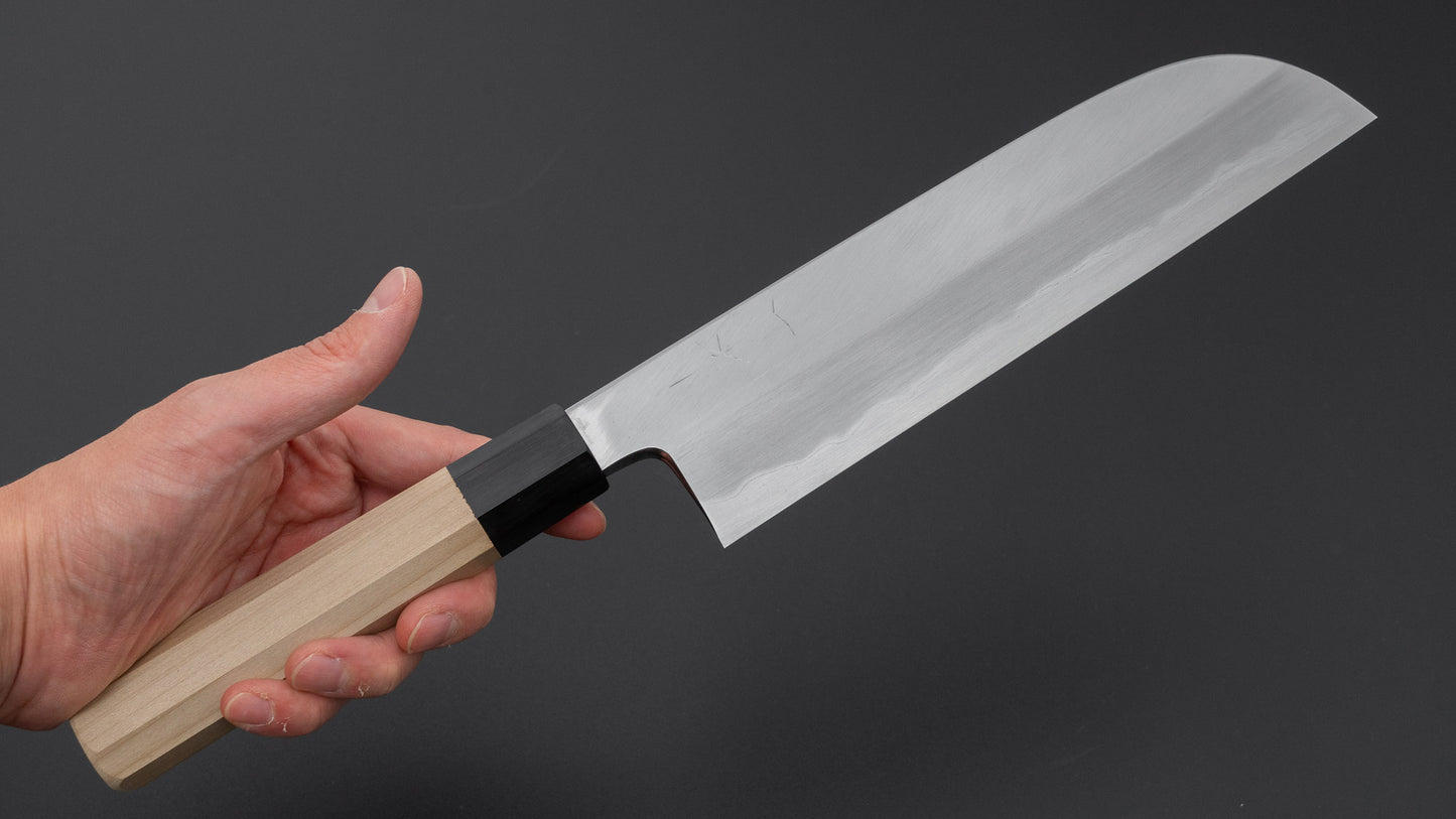 Hitohira Tanaka Mosuke Blue #1 Kamagata Usuba 225mm Ho Wood Handle (Saya)