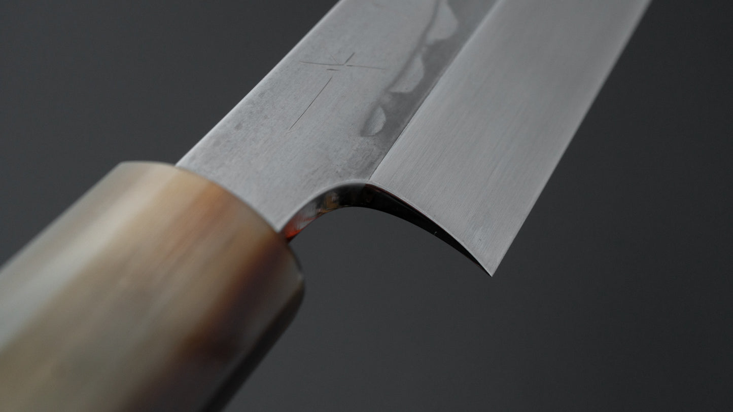 Hitohira Togashi White #1 Sanbonsugi Mizu Honyaki Yanagi Sakimaru 300mm Taihei Makassar Ebony Handle (Saya)