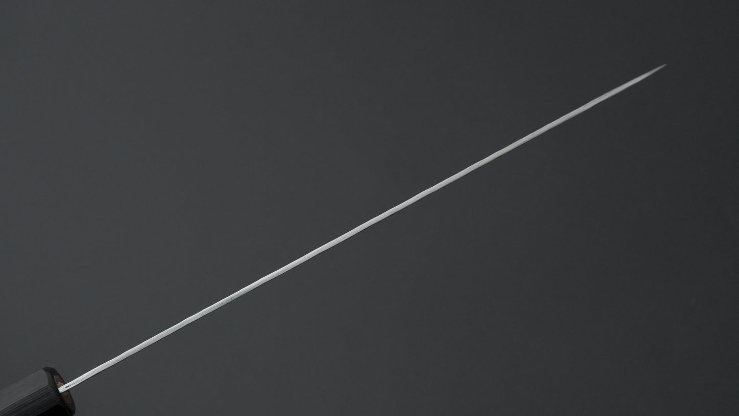 Hitohira HG Tsuchime Damascus Sujihiki 240mm Walnut Handle