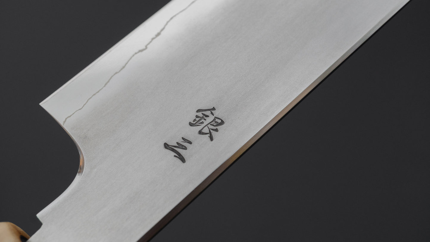Tetsujin Silver #3 Kasumi Sujihiki 240mm Taihei Makassar Ebony Handle