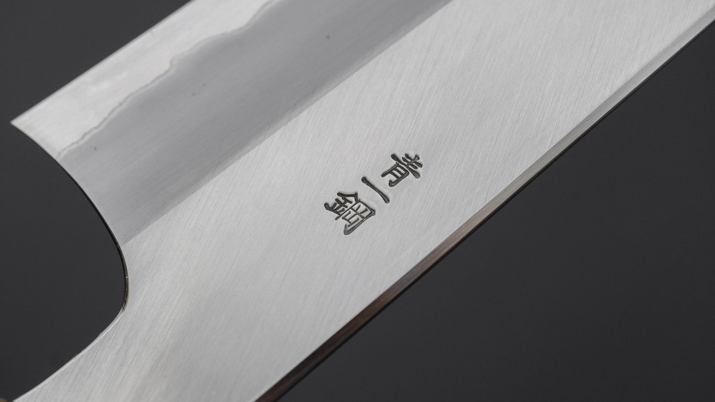 ひとひら 富樫 青一鋼 ステンレス 磨 牛刀 240mm 黒檀柄