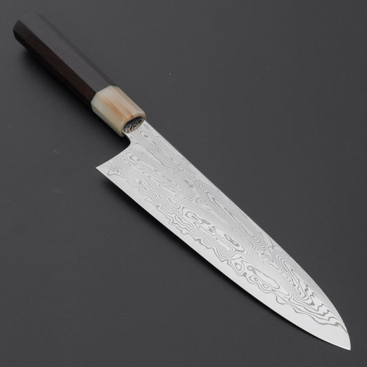 Hitohira Nakagawa Rou SG STRIX Damascus Gyuto 210mm Ebony Handle
