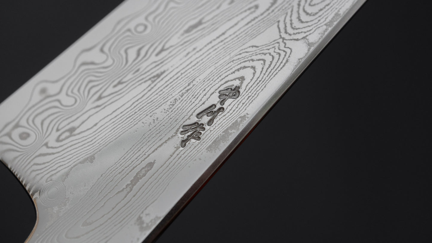 Hitohira Nakagawa Rou SG STRIX Damascus Gyuto 210mm Ebony Handle