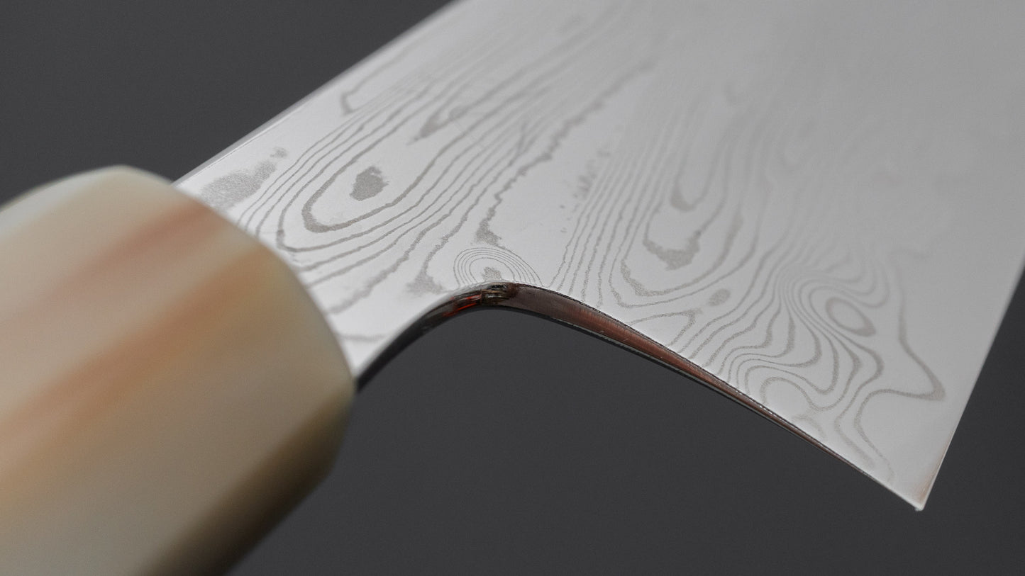 Hitohira Nakagawa Rou SG STRIX Damascus Gyuto 210mm Ebony Handle