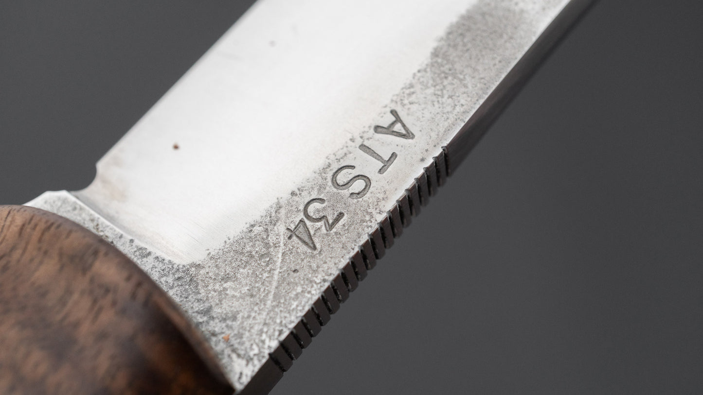 Seino Shikari ATS-34 Fixed Blade Claro Walnut Handle (#006)