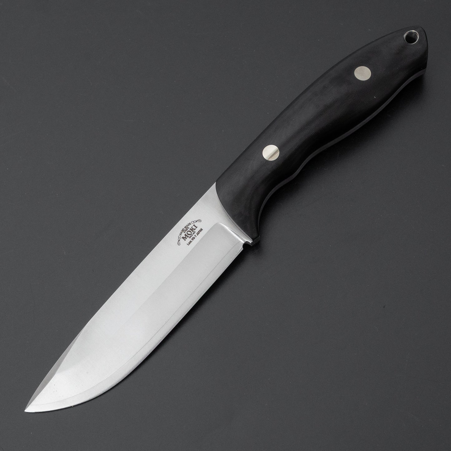 MOKI Berg Fixed Blade Linen Micarta Handle