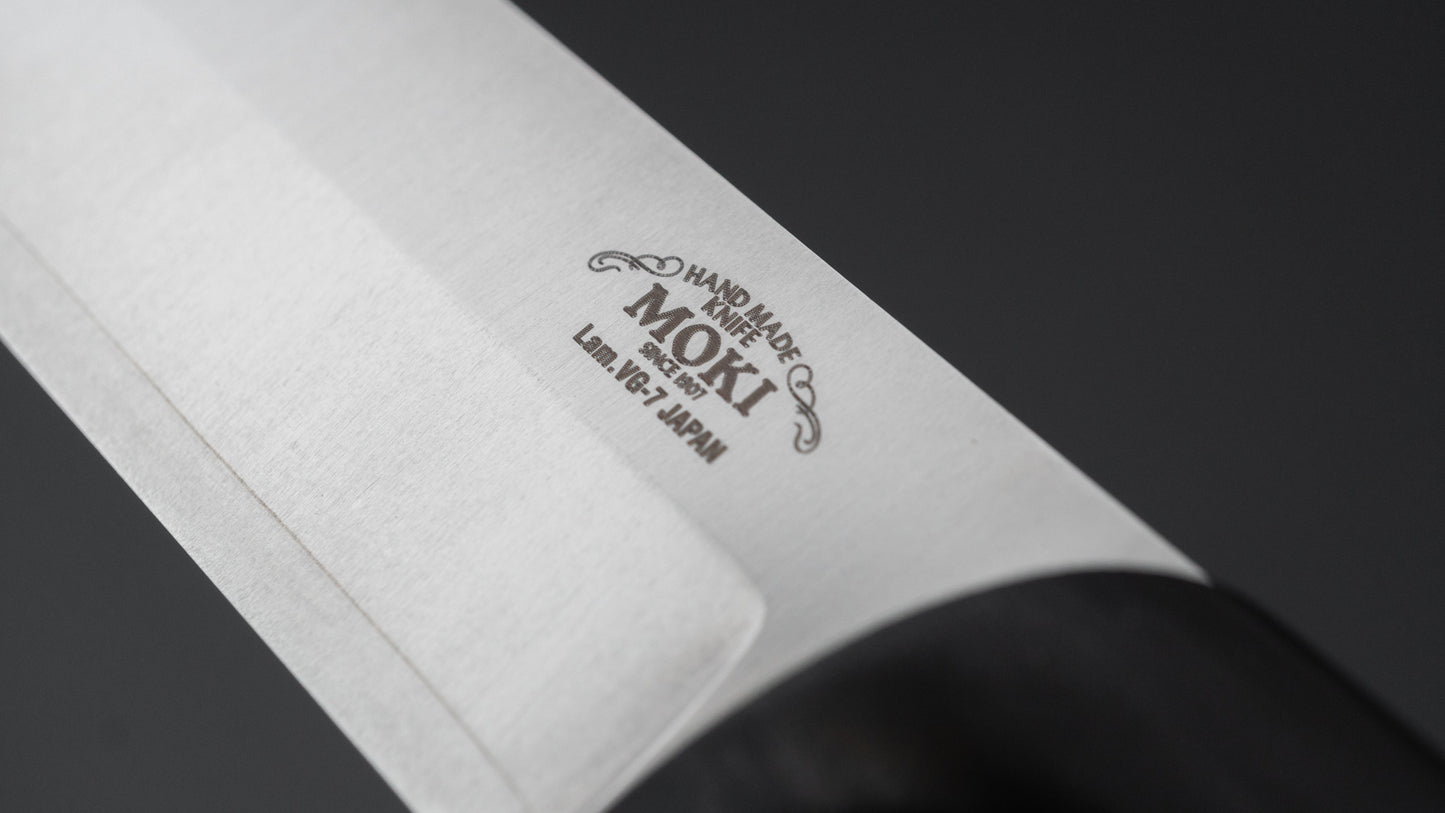 MOKI Berg Fixed Blade Linen Micarta Handle