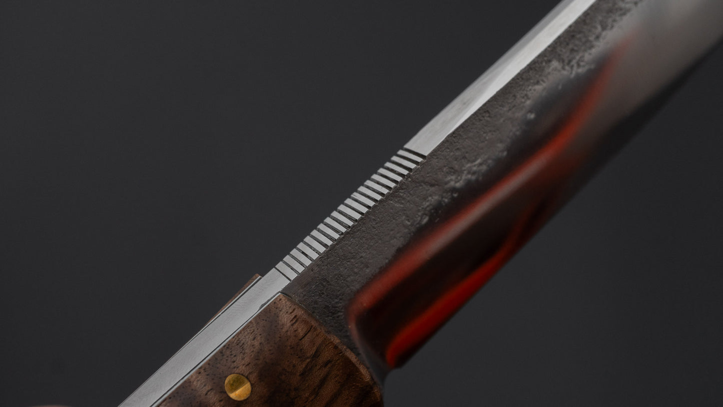 Seino Shikari ATS-34 Fixed Blade Linen Micarta Handle (#007)