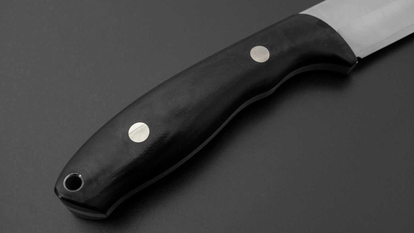 MOKI Berg Fixed Blade Linen Micarta Handle