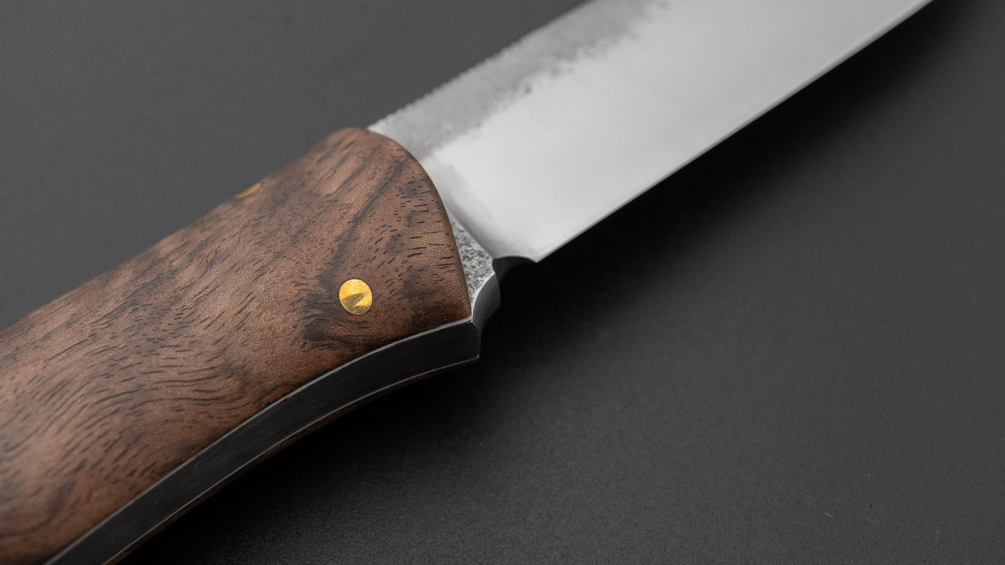 Seino Shikari ATS-34 Fixed Blade Linen Micarta Handle (#007)