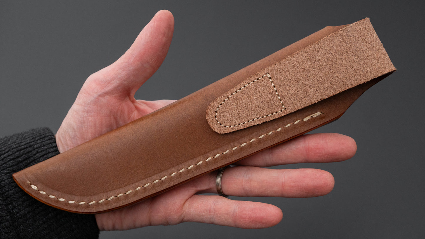 MOKI Berg Fixed Blade Linen Micarta Handle