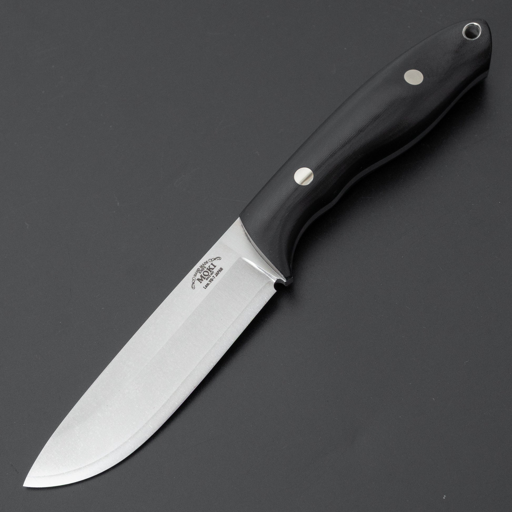 MOKI Berg Pro Trail Fixed Blade Linen Micarta Handle