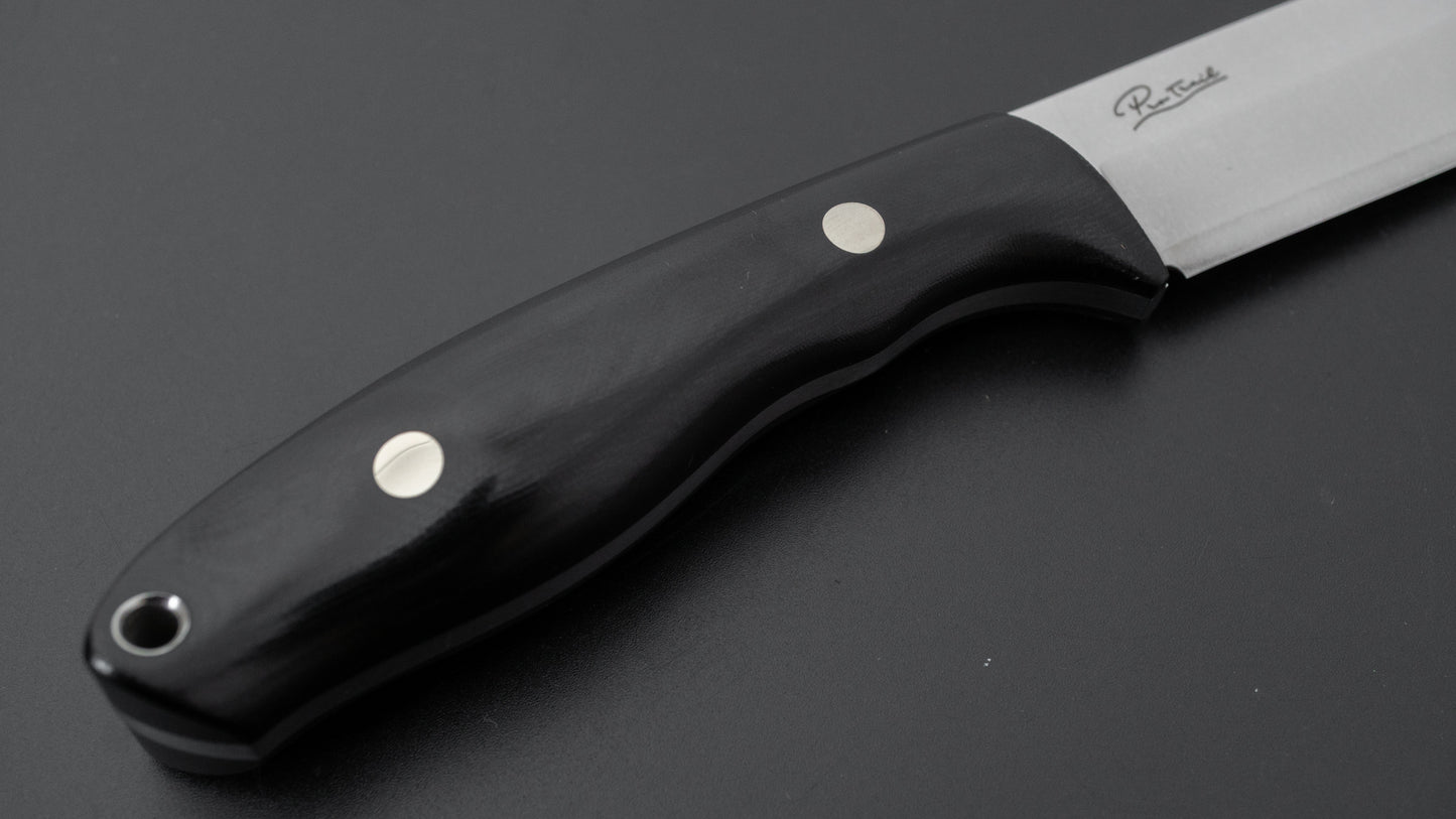 MOKI Berg Pro Trail Fixed Blade Linen Micarta Handle