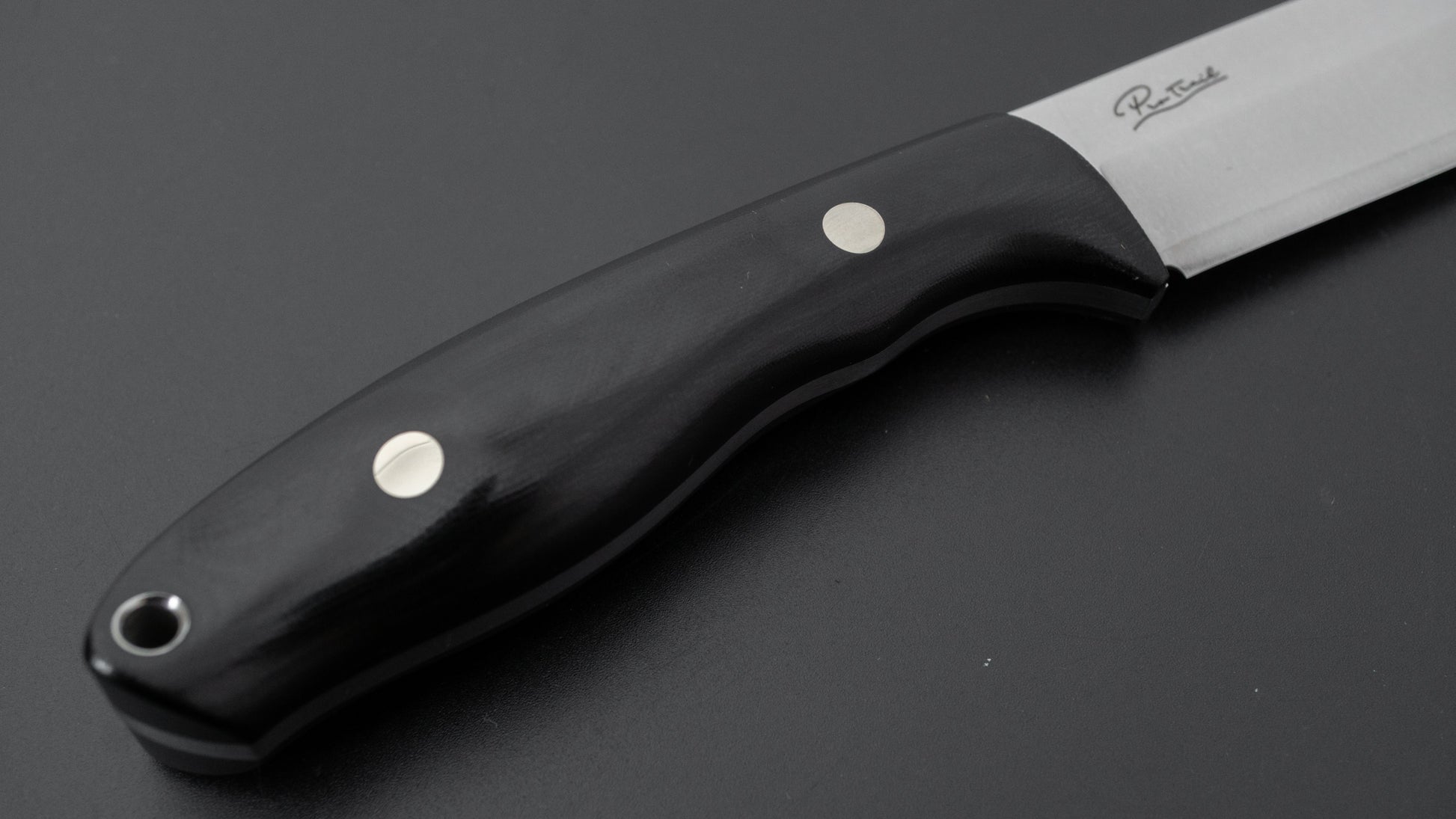 MOKI Berg Pro Trail Fixed Blade Linen Micarta Handle