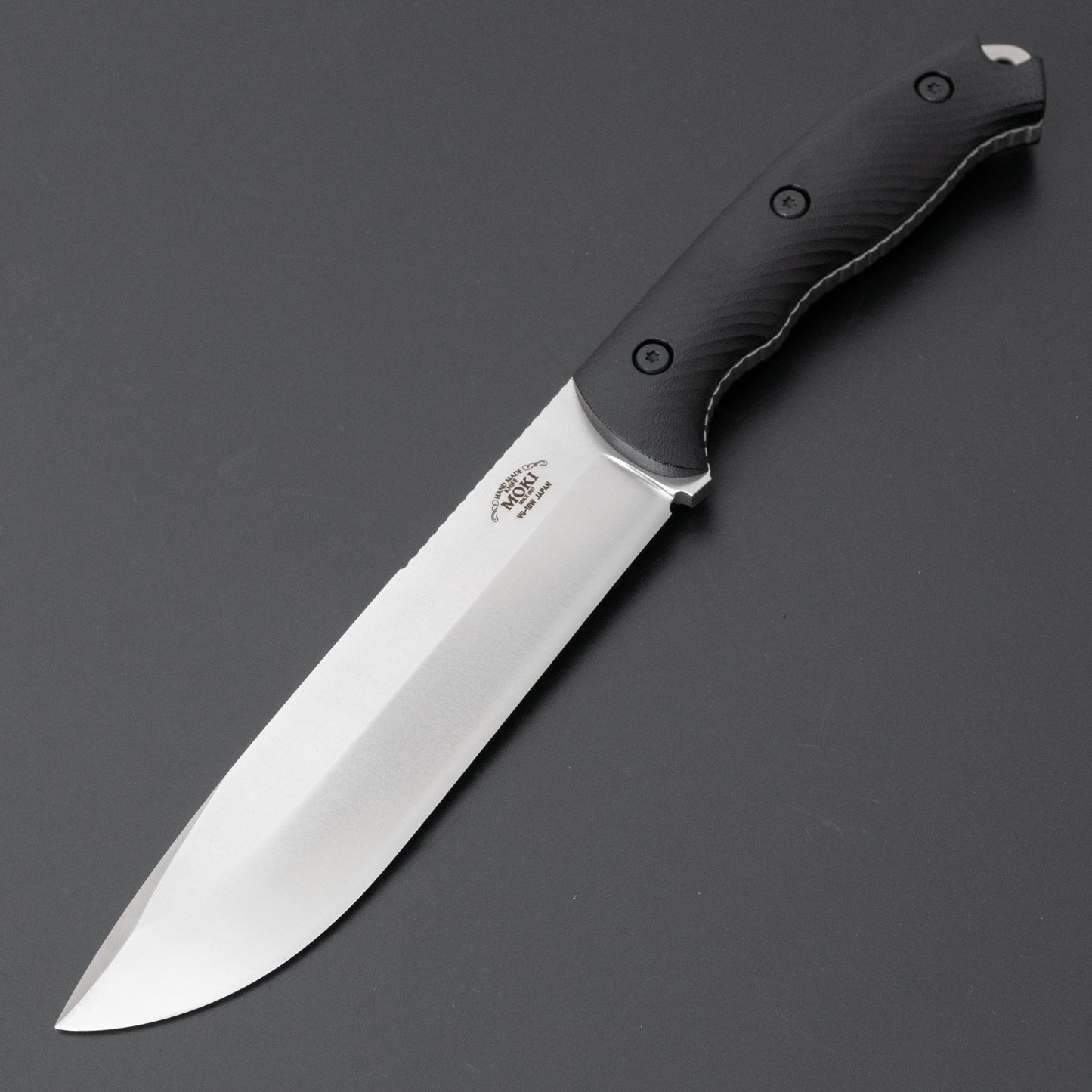 MOKI Berg Robson Ruggedman Fixed Blade Linen Micarta Handle