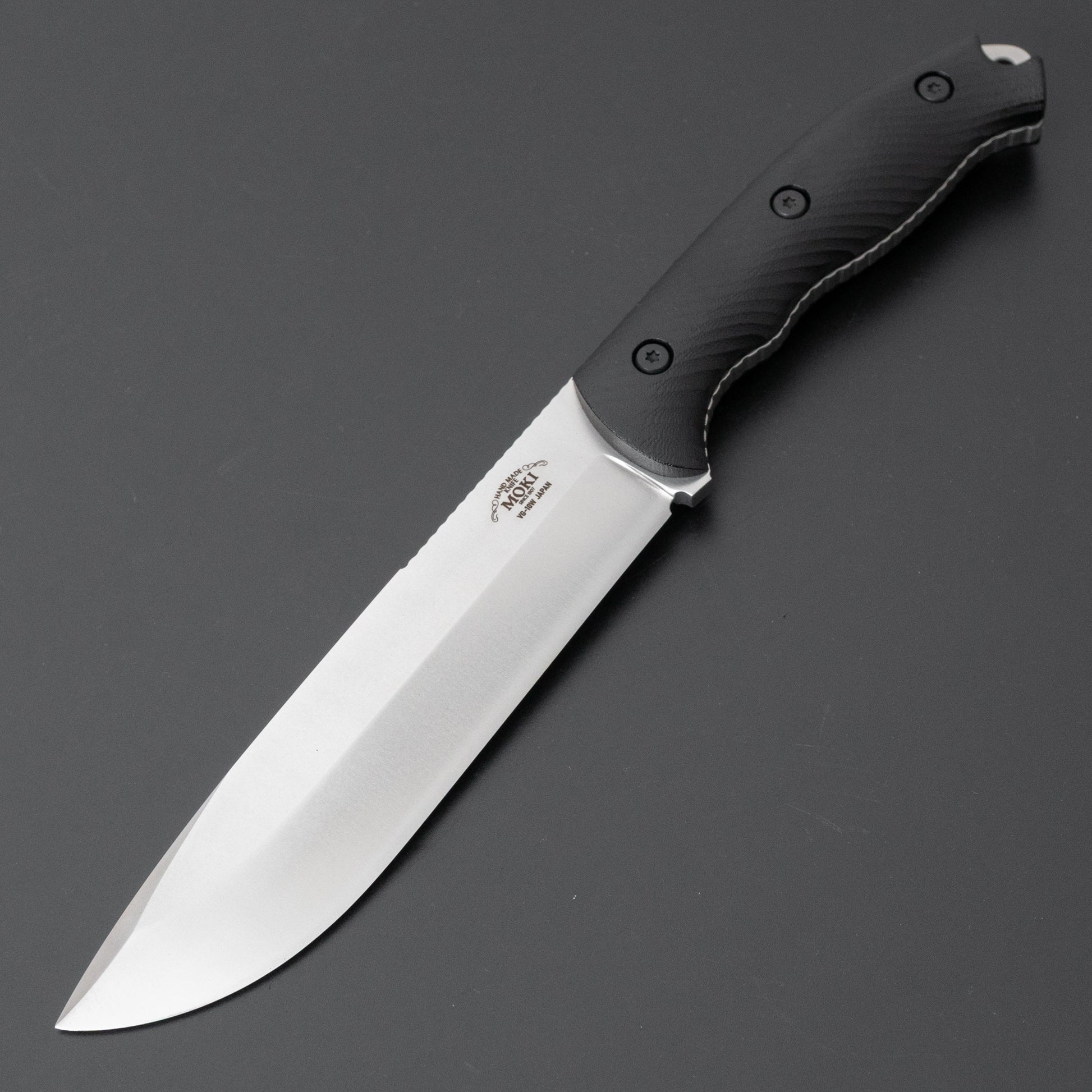 MOKI Berg Robson Ruggedman Fixed Blade Linen Micarta Handle