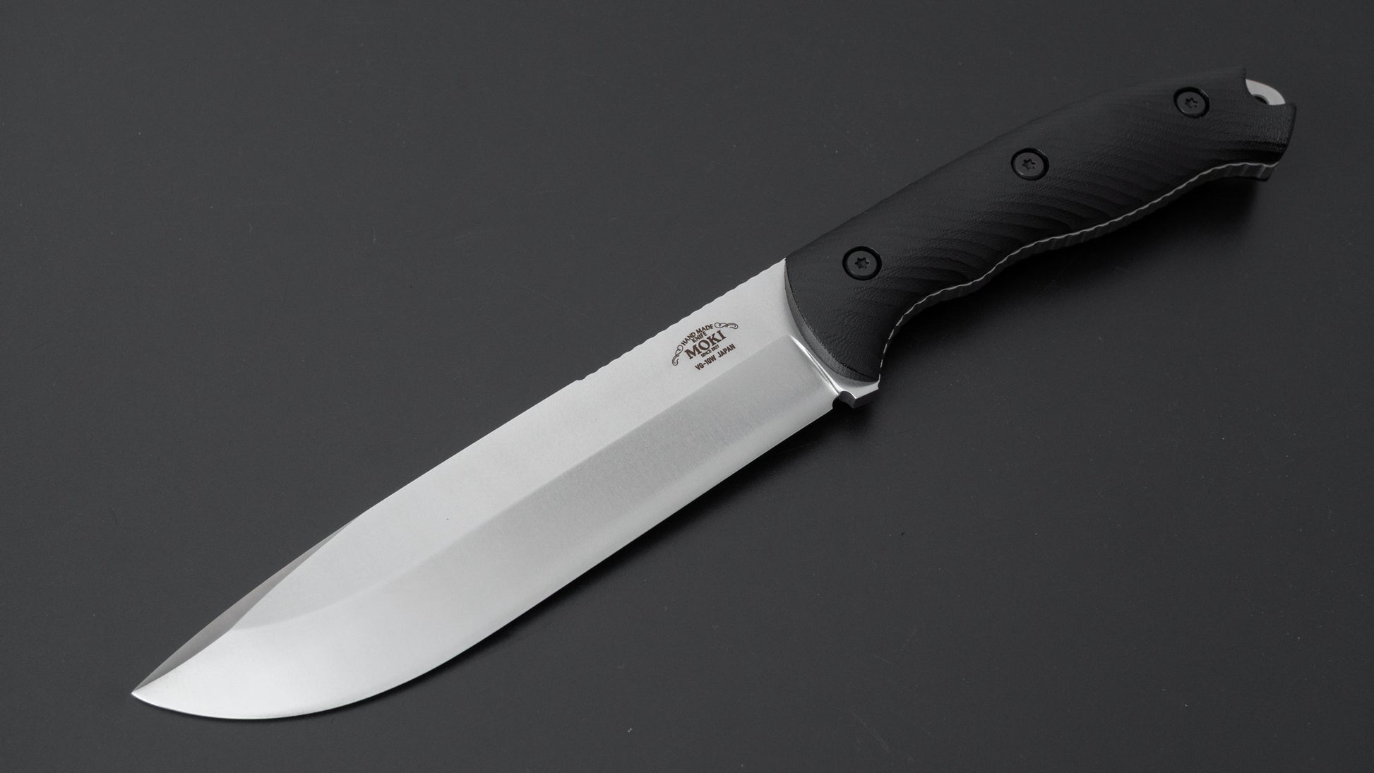 MOKI Berg Robson Ruggedman Fixed Blade Linen Micarta Handle