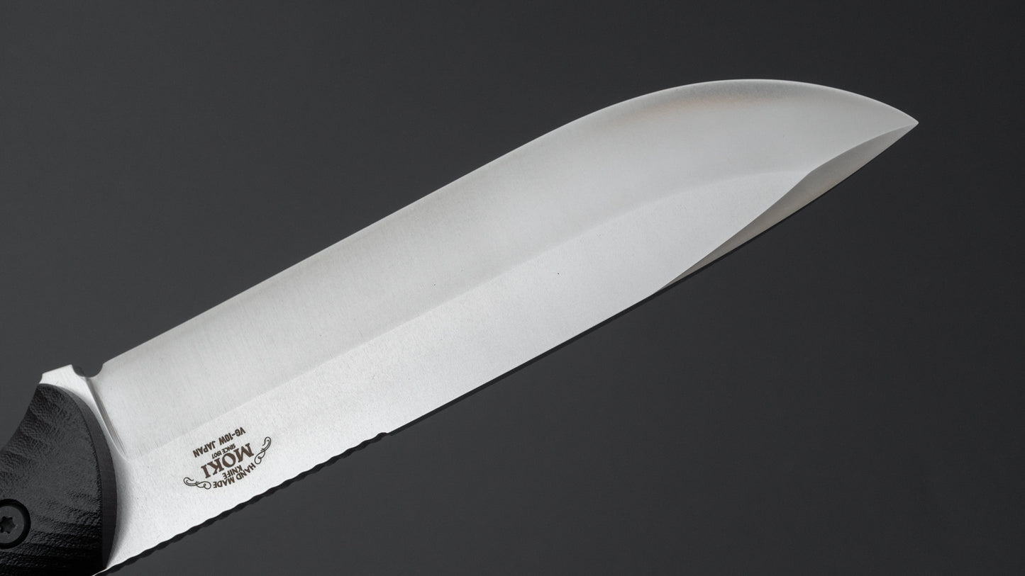 MOKI Berg Robson Ruggedman Fixed Blade Linen Micarta Handle