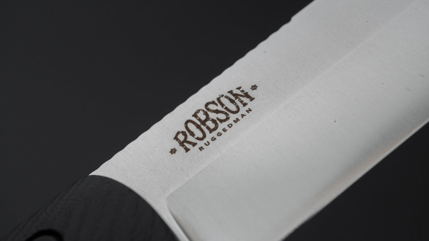 MOKI Berg Robson Ruggedman Fixed Blade Linen Micarta Handle