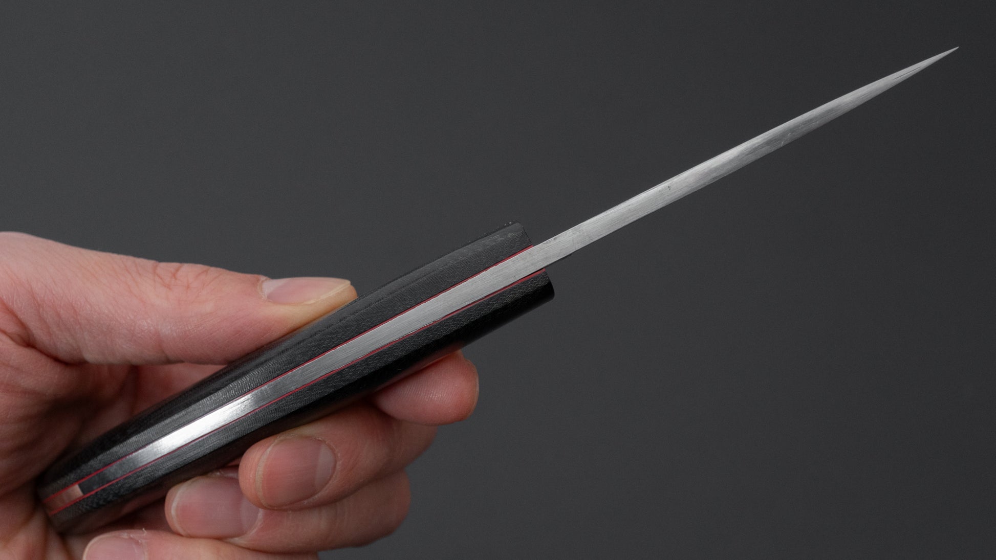 Seino AUS8 Fishing Utility Fixed Blade Linen Micarta Handle (#003)