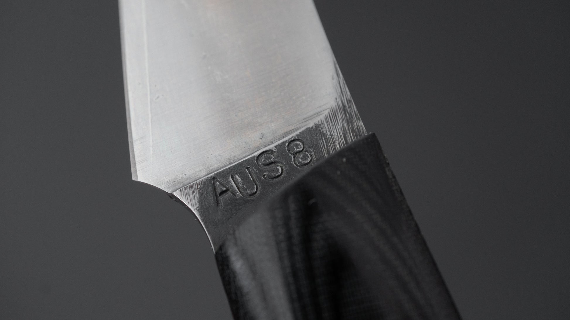 Seino AUS8 Fishing Utility Fixed Blade Linen Micarta Handle (#003)