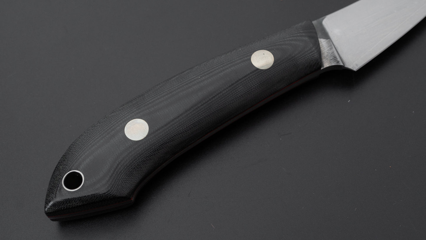 Seino AUS8 Fishing Utility Fixed Blade Linen Micarta Handle (#003)