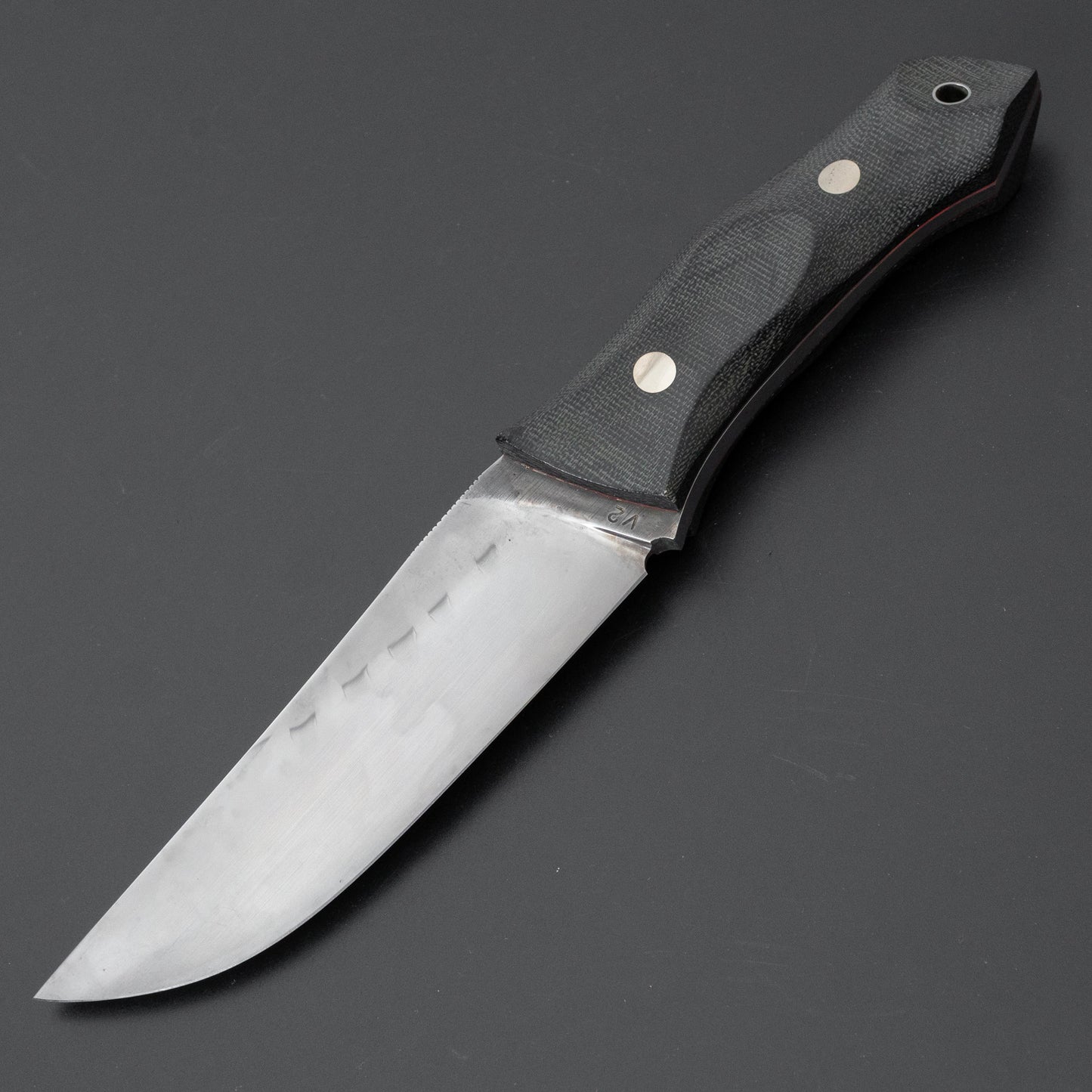 Seino V2 Honyaki Fixed Blade Canvas Micarta Handle (#001)
