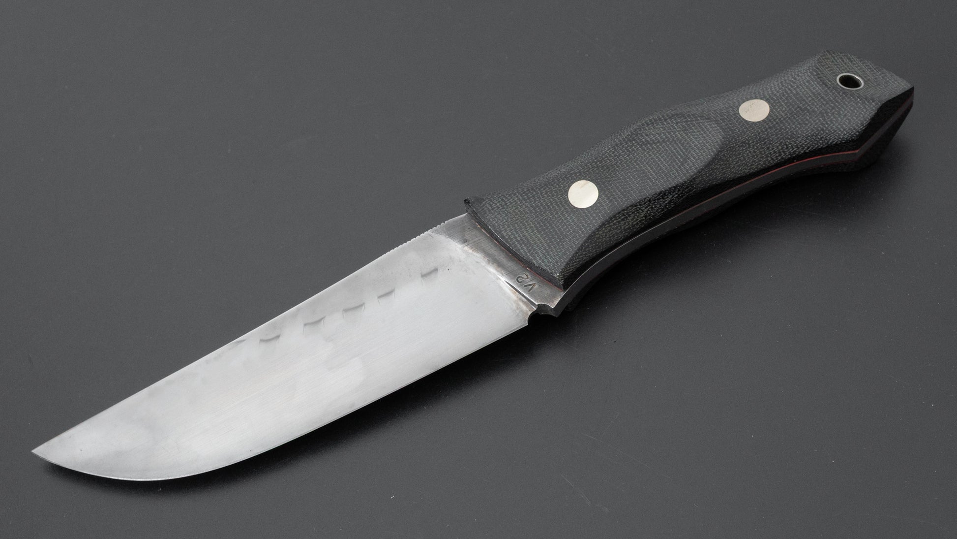 Seino V2 Honyaki Fixed Blade Canvas Micarta Handle (#001)